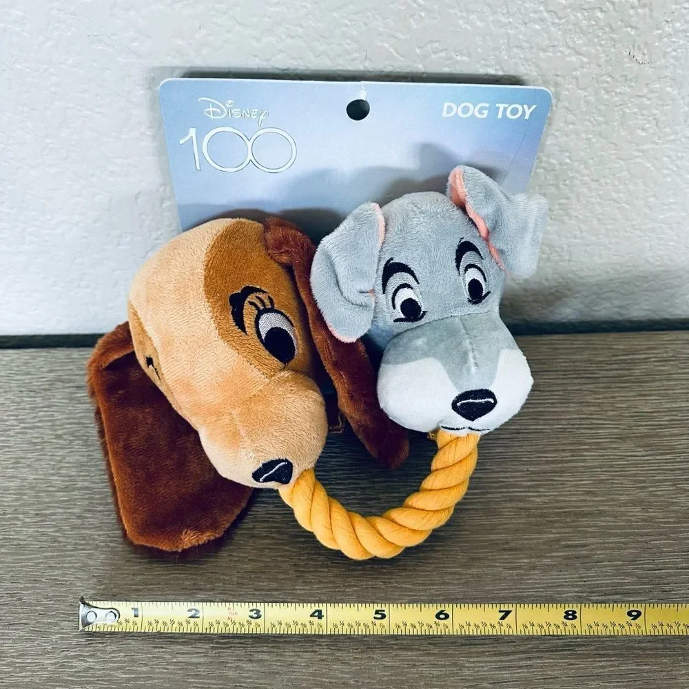 Disney Lady & The Tramp Plush Spaghetti Rope Dog Plush Toy